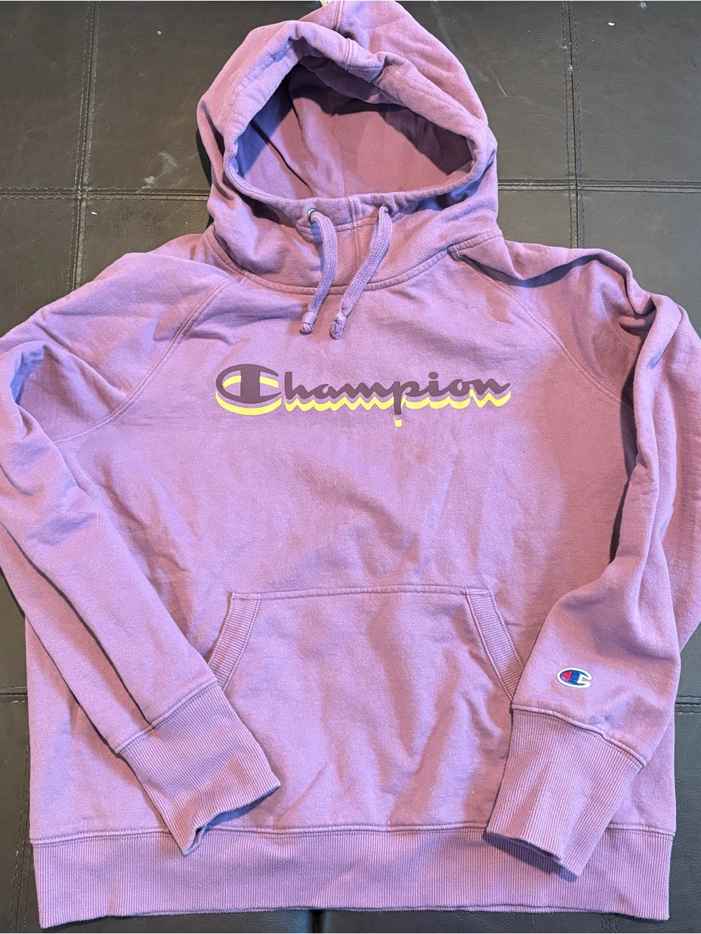 Champions Lavender Hooded Sweatshirt with Yellow Accented Logo - Women's